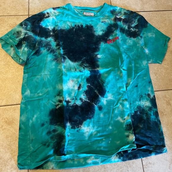 guess originals blue tie dye tee XXL - Picture 6 of 7